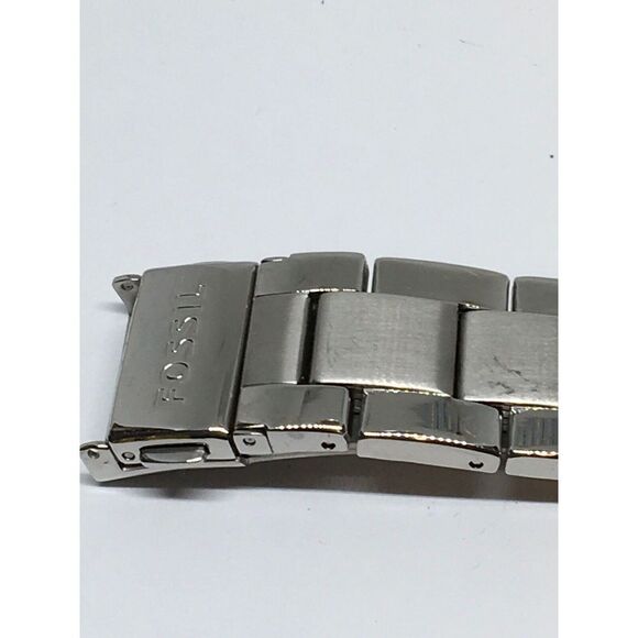 Fossil Watch Partial Band Bracelet Parts Links 18mm Poor Condition Lug 10mm T754 - Picture 8 of 8